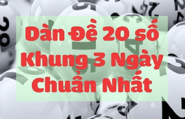 D&agrave;n đề 20 số nu&ocirc;i khung 3 ng&agrave;y